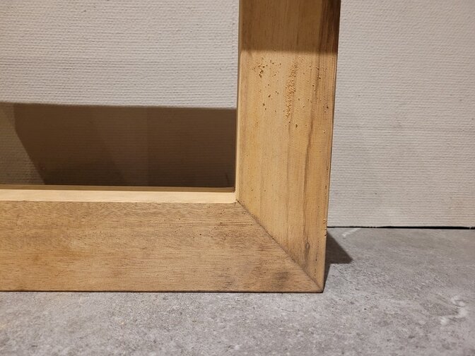 Salontafel poot - hout U 7x7cm (per set)