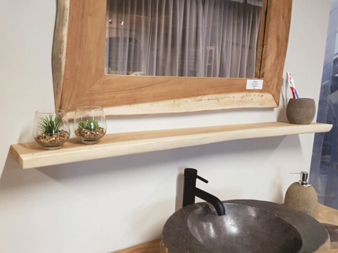 Wandplank suar 240x25/30x3cm