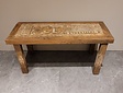 Unieke salontafel met houtsnijwerk - 110x46x50cm