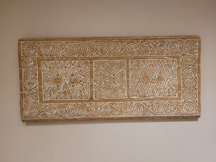 Houtsnijwerk muurdecoratie - 120x55cm