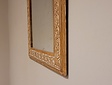 Spiegel met houtsnijwerk lijst 60x70cm