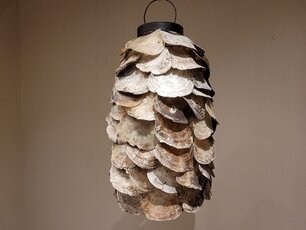 Hanglamp met oesterschelpen - 30x55cm