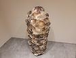 Staande lamp met oesterschelpen - 45x115cm