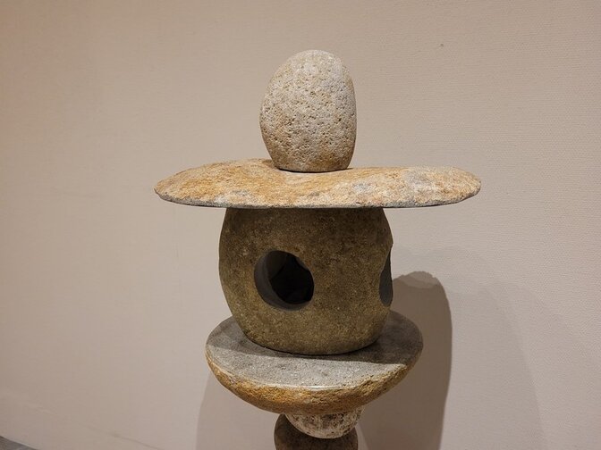 Japanse lantaarn natuursteen - 100cm