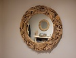 Spiegel, rustiek rond 120cm