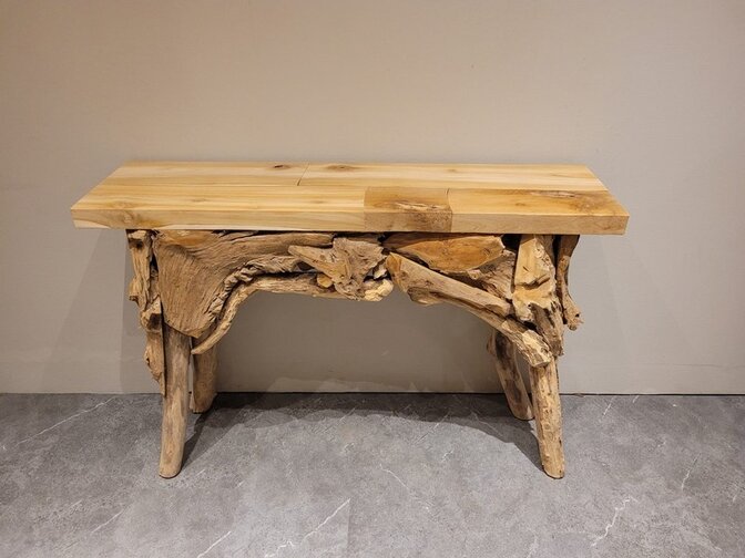 Teak sidetable - wandtafel 120x32x80cm