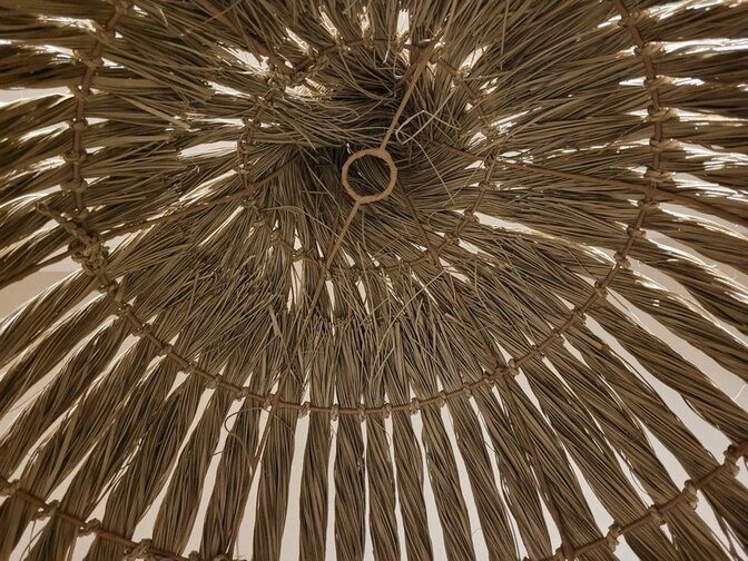 Gevlochten lampenkap 60x100cm