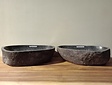 2 waskommen uit 1 steen - 58x37x15cm - FL22282