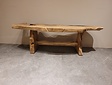 Teak zitbank 150x40x46cm - wortelhout