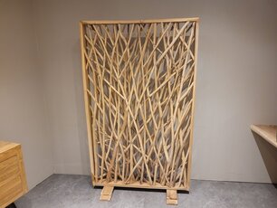 Roomdivider met takken - 120x200cm