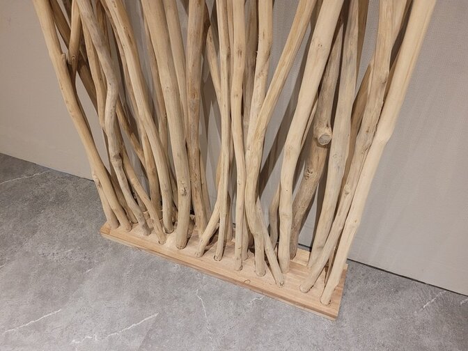 Roomdivider met takken - 90x150cm