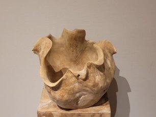 Teak vaas - naturel - 35x35cm Teak vaas - naturel - 35x35cm