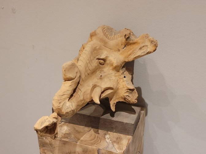 Olifant sculptuur - 30x40x35cm - 02