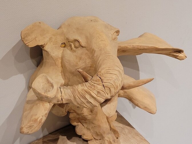 Olifant sculptuur - 50x30x40cm - 04