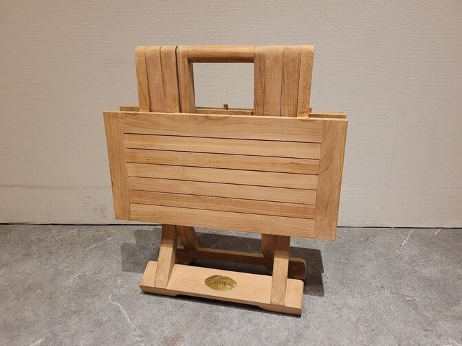 Klaptafel Dicaprio teak 45cm - inklapbaar