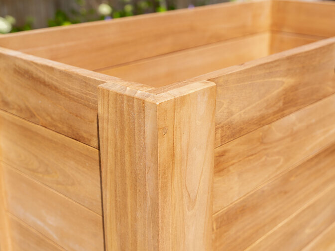 Teakhouten Bloembak 50x100x90cm