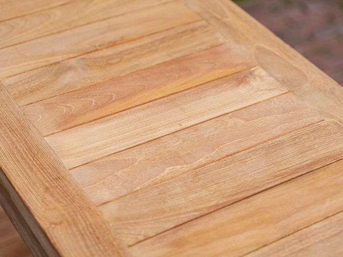 Teak bijzettafel Roma 80