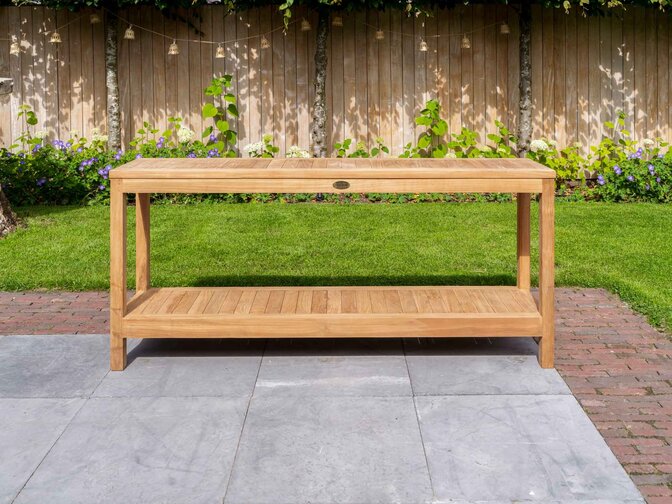 Teakhouten sidetable Roma 180cm