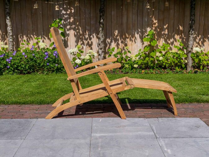 Teak ligstoel New Ocean Deckchair