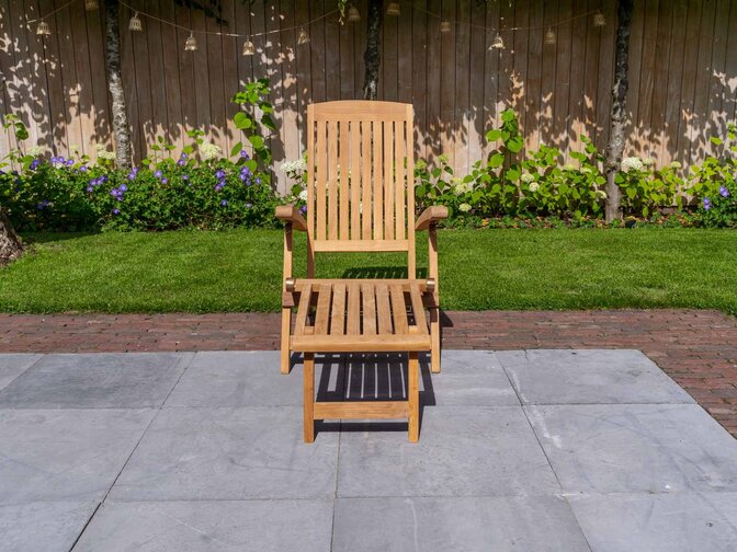 Teak ligstoel New Ocean Deckchair