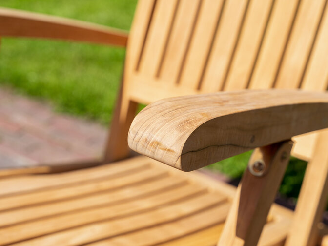 Teak ligstoel New Ocean Deckchair