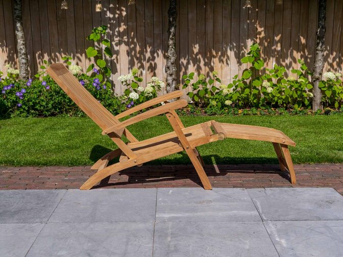 Teak ligstoel New Ocean Deckchair