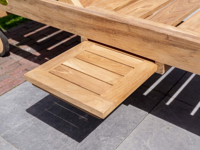Teak ligbed Mugello Sunlounger