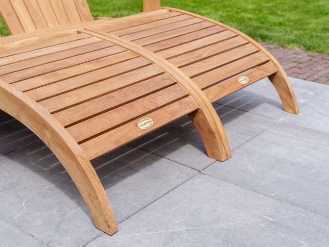 2 persoons ligstoel Riviera met voetenbanken