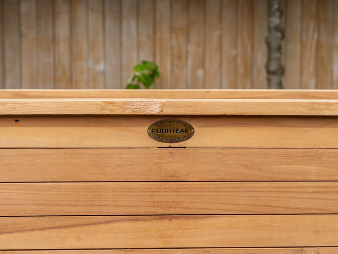 Teak plantenbak 40x100x40cm