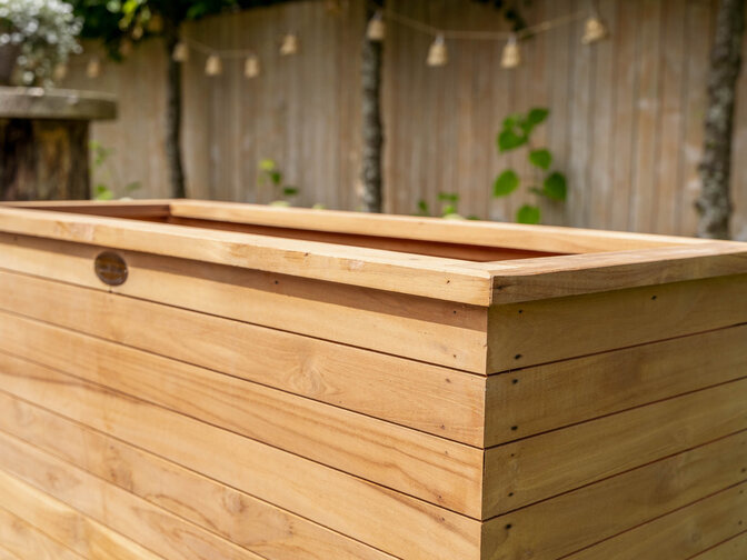 Teak plantenbak 40x100x60cm