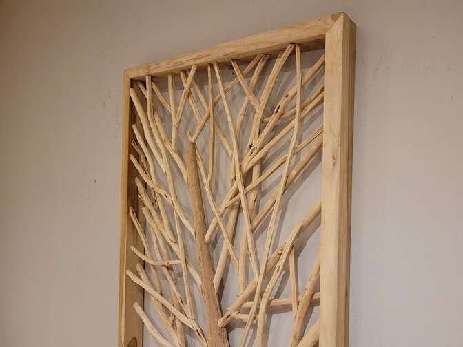 3d Muurdecoratie met takken - 60x100x6cm