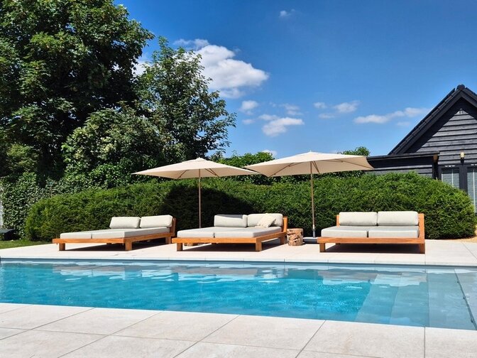 2-persoons Daybed Sella - Teakhout - ligbed - demontabel