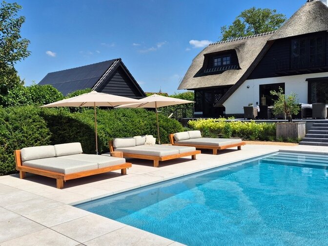 2-persoons Daybed Sella - Teakhout - ligbed - demontabel