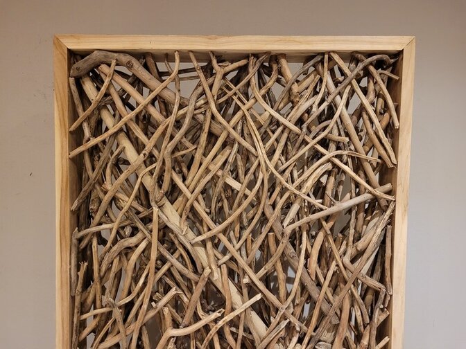 Roomdivider met takken - 80x200cm