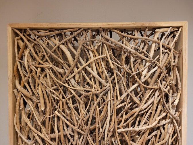 Roomdivider met takken - 80x200cm