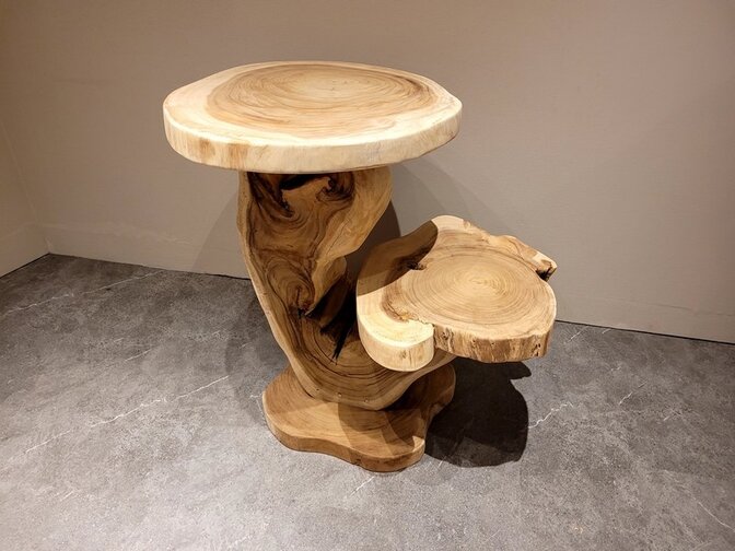 Grote Etagere - Suarhout - 90x70x90cm