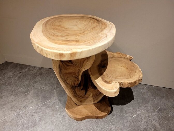 Grote Etagere - Suarhout - 90x70x90cm