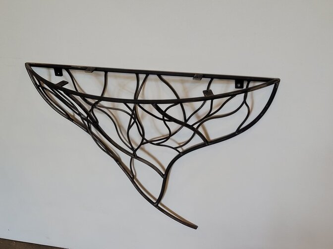 Metalen poot voor muurtafel - Wortel - 80x20x60cm