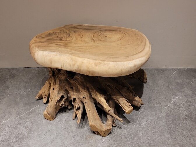 Wortelhouten salontafel 65/85x50cm - 2432-03