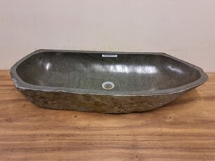 Wasbak natuursteen - 90x37x15cm - FL22574