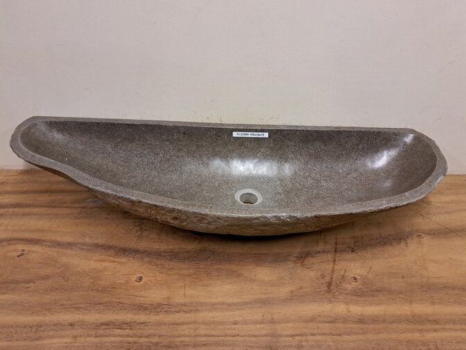 Wasbak natuursteen - 100x34x15cm - FL22589