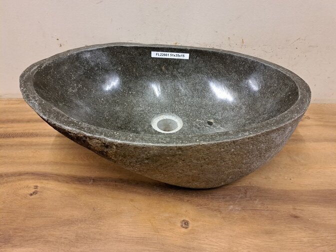 Waskom Natuursteen - 51x35x15cm - FL22661