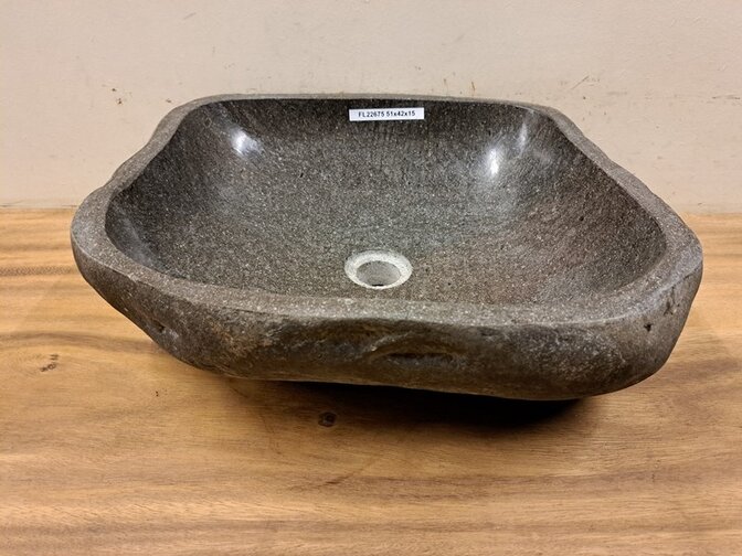 Waskom Natuursteen - 51x42x15cm - FL22675