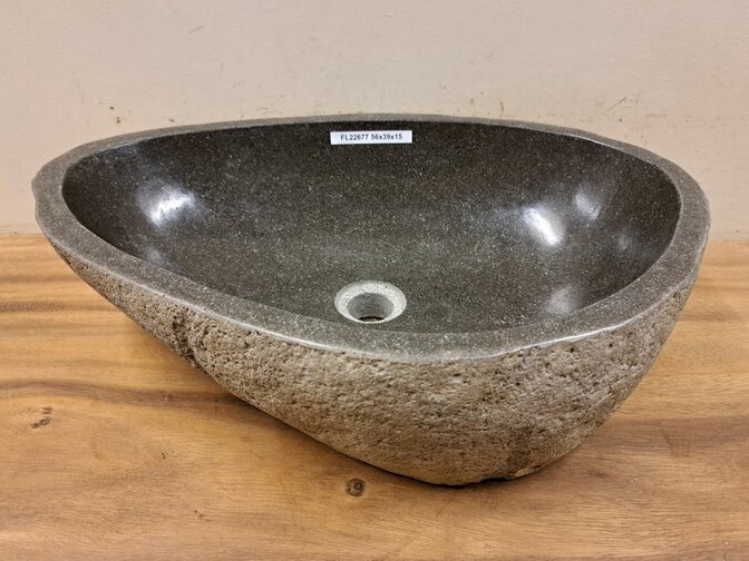 Waskom Natuursteen - 56x39x15cm - FL22677