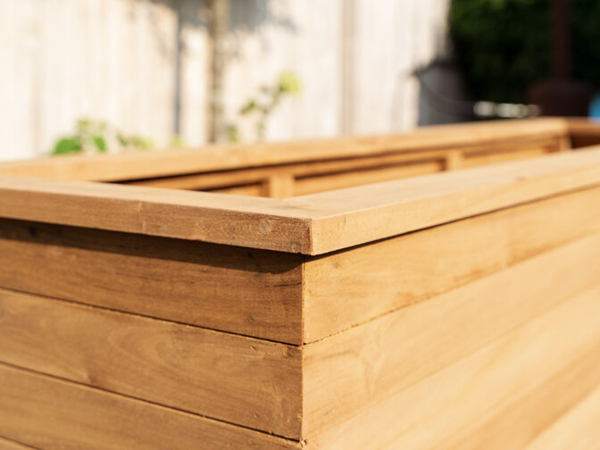 Teak plantenbak 40x150x80cm