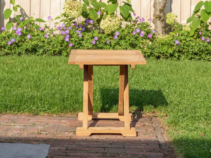 Klaptafel Dicaprio teak 45cm - inklapbaar