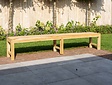 Teak parkbank Napoli zonder rugleuning 250cm