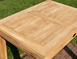 Smalle teak tuintafel Verona 70x95cm