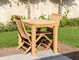 Smalle teak tuintafel Verona 70x95cm