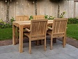 Teak tuintafel Napoli 75x160cm